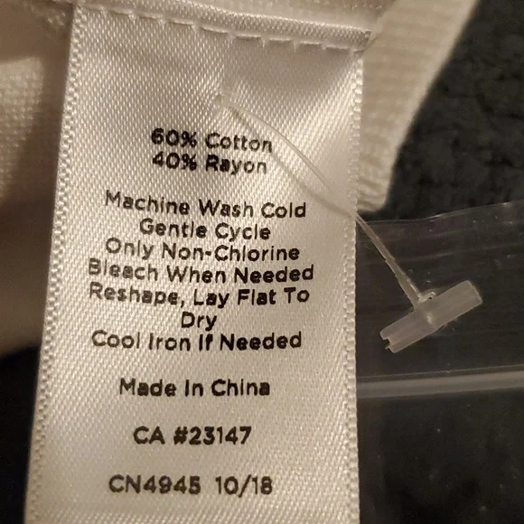 Talbots white button down sweater size M - Picture 9 of 10